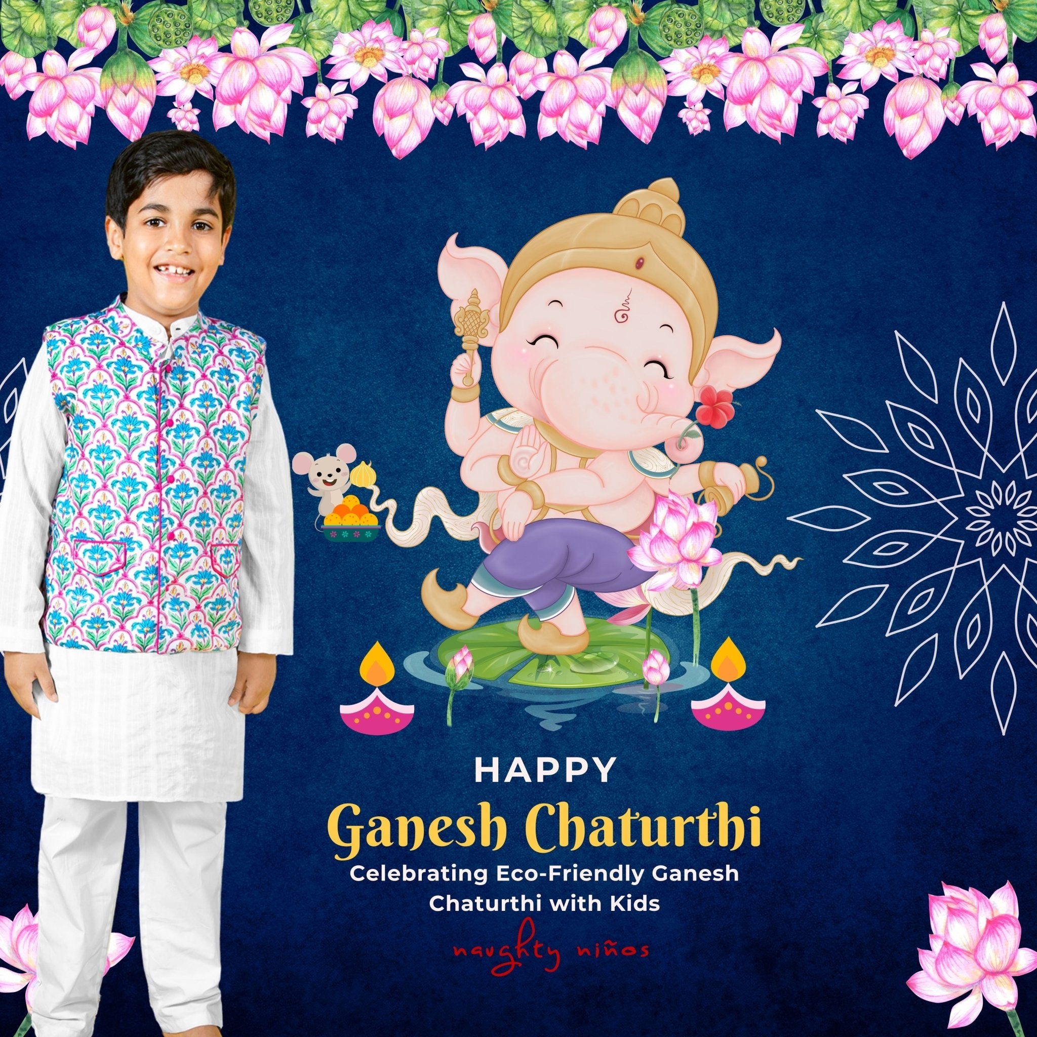 Celebrating Eco-Friendly Ganesh Chaturthi with Kids - Naughty Ninos
