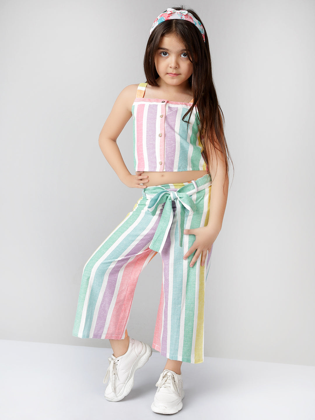 Girls Cotton Top with Palazzo