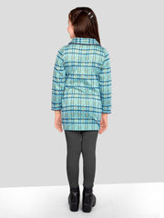 Bodycon Checked Shirt Collar Polyester Tunic Dress For Girls