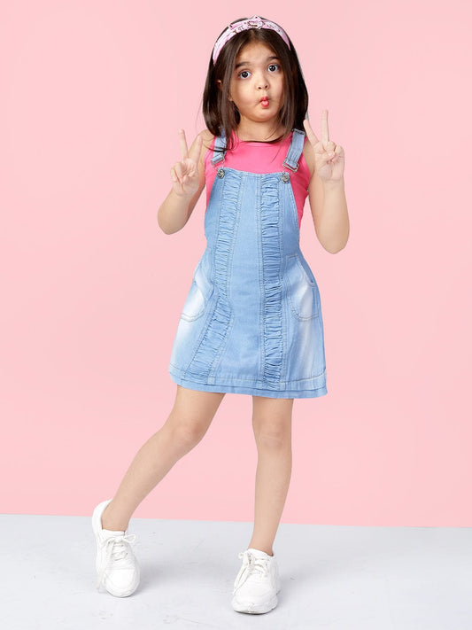 Buy White Dungarees &Playsuits for Girls by DRESS MY ANGEL Online | Ajio.com